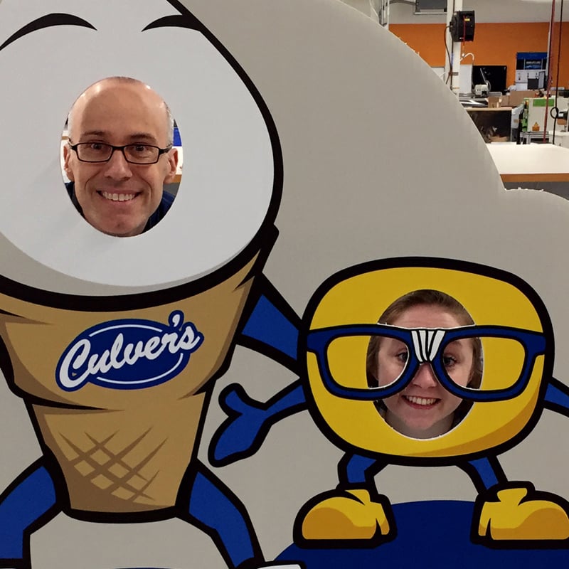 Culver’s Scoopie + Curdis Standee